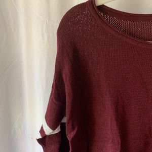 american eagle crimson sweater